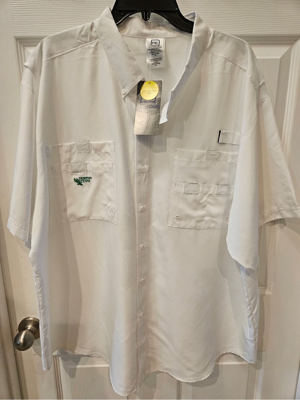 UNT North Texas Mean Green Pro Edge Vented Fishing Shirt 2XL NWT PFG Style